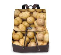 ZTPOWQA Sac à dos élégant en cuir avec imprimé pommes de terre de jardin, sac de voyage pour dames, bretelles réglables