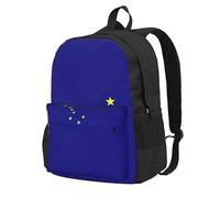 ZTPOWQA Sac à dos pour adulte avec imprimé drapeau de l'État de l'Alaska - Résistant à l'eau - Léger - Pour les trajets en plein air, les aventuriers et les pique-ni