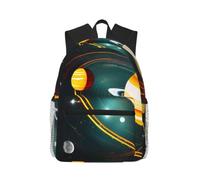 ZTPOWQA Sac à dos unisexe léger et décontracté avec système solaire Jupiter Saturne pour gym, voyage, randonnée, trajets quotidiens en plein air