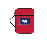 ZTPOWQA Sac de rangement étanche pour homme et femme avec drapeau de l'État du Wyoming