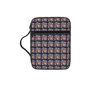 ZTPOWQA Sac de rangement imperméable pour homme et femme pasteurs avec imprimé fleurs et diamants
