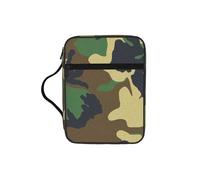 ZTPOWQA Sac de rangement imperméable pour la Bible avec imprimé camouflage militaire vert pour hommes et femmes, pasteurs