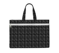 ZTPOWQA Sac de rangement pliable en toile avec symboles Supernatural - Pour documents - Pour bureau, voyage, réunions d'affaires