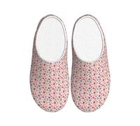 ZTPOWQA Sweet Lollipop Cupcake Print Chaussons pratiques anti-boulochage lavables pour femme et homme Semelle TPR Chaussures d'intérieur et d'extérieur