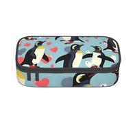 ZTPOWQA Trousse à crayons avec imprimé « I Love Penguins » pour adolescentes, filles, adultes, école, université, usage quotidien