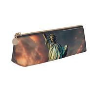 ZTPOWQA Trousse à crayons avec imprimé Statue de la Liberté à New York - Grande capacité - Sac de rangement pour l'école et le quotidien