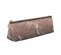 ZTPOWQA Trousse à crayons couleur marbre rose doré imprimé adolescent grande capacité sac de rangement scolaire quotidien essentiels