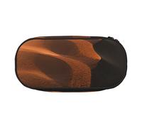 ZTPOWQA Trousse à crayons fonctionnelle avec imprimé dunes de sable - Pour l'école, les voyages, le bureau, Noir , Taille unique, Organiseur de sac