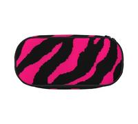 ZTPOWQA Trousse à crayons tendance avec imprimé léopard et tigre zébré Rose, Noir , Taille unique, Organiseur de sac