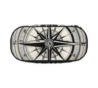 ZTPOWQA Trousse à crayons tendance avec motif Loi de la boussole pour l'école, les voyages, le bureau, Noir , Taille unique, Organiseur de sac