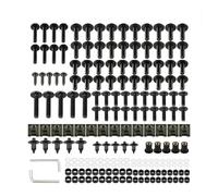 ZTQLIJQF 195 Pièces pour Suzuki Burgman 650 Exécutif Katana R50 RMZ RM-Z 250 450 RMX 450Z Boulons De Carénage Vis Écrou Kit De Clips Ensembles(Black)