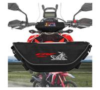 ZTQLIJQF Sacoche De Guidon Grip Sac De Rangement pour Guidon De Moto pour Honda CRF300L CRF 300L CRF 300 L, Sac De Rangement Étanche Et Anti-poussière, Sac De Navigation(Color:Black Logo7)