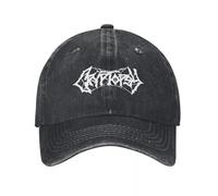 ZTQTQZZ Casquette de Baseball None So Vile de Cryptopsy Chapeaux pour Une Sortie à la Plage Cosplay Death Metal Old School Classique