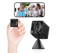 ZTTAOLII - Caméra espion cachée WiFi 5G - Caméra de sécurité 4K HD pour intérieur, détection de mouvement AI, batterie de 100 jours, vision nocturne, mini caméra sans fil pour la maison/bébé/animal de