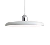 ZTTECH Lampe Suspendue LED 40cm Moderne 36W avec Température de Couleur Réglable Lampe de Plafond 3000K/4500K/6000K Métal et Acrylique pour Salle à Manger Cuisine Salon (Chrome + Blanc)