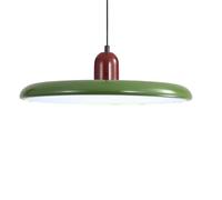 ZTTECH Lampe Suspendue LED 40cm Moderne 36W avec Température de Couleur Réglable Lampe de Plafond 3000K/4500K/6000K Métal et Acrylique pour Salle à Manger Cuisine Salon (Rouge + Vert)
