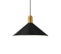 ZTTECH Lampe Suspendue Minimaliste Moderne 35 cm Hauteur Réglable Douille E27 Suspension Métallique pour Îlot de Cuisine Salle à Manger Chambre Bar Café (Noir)