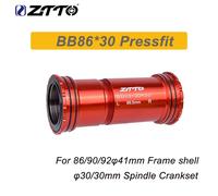 Ztto-Axe De Manivelle Pour Vélo De Route Vtt,Bb86 Pressfit,Invite Astronomique,Coque De Cadre,Dub 28.99,24mm,30mm,Broche De Pédalier,86mm,90mm,92mm - Type Bb86-30 Red