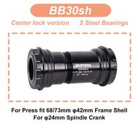 Ztto-Cadre De Vélo De Route Vtt Souhaits Fit Bb30,Manivelle De Vélo,Marché Rapide Astronomique,Outil D'installation,Pédalier À Broche Gxp 22,24 Axes,30mm,42mm - Type Bb30 24 Black #A