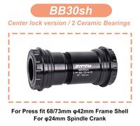 Ztto-Cadre De Vélo De Route Vtt Souhaits Fit Bb30,Manivelle De Vélo,Marché Rapide Astronomique,Outil D'installation,Pédalier À Broche Gxp 22,24 Axes,30mm,42mm - Type Bb30 24 Ceramic Bk #A