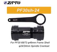 Ztto-Pédalier À Broche Pf30sh Souhaits Fit,Support Rapide Astronomique,Roulement En Céramique,Route Vtt,68mm,73mm,Cadre 46mm,Manivelle Dub 28.99,22mm,24mm,30mm - Type Pf30-24 And Tool