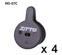 Ztto-Plaquettes De Frein Semi-Métal Pour Vtt,4 Paires,En Céramique,Silencieux,Pour Disque De Vélo M8020 M6100 Mt200,Code De Guidage E9 Db Er Mt6 Mt4 -Ms-07c With Hole