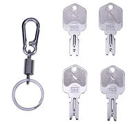 ZTUOAUMA Lot de 4 clés d'allumage #166 avec porte-clés pour Clark Yale Hyster Komatsu Gradall Gehl Crown 186304 51335040 A214062 1430 Hyster Forklift
