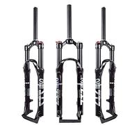 ZTZ [EU Stock] Fourche Avant de Montagne 26 Pouces 27,5 Pouces 29 Pouces Double Chambre à Air Fourche Amortisseur de Vélo Fourche Avant Fourche à Air, Chambre à Air Noire, 29 Pouces