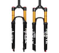 ZTZ [EU Stock Fourche Avant de Montagne en Alliage de magnésium - Amortisseur à Pression d'air - Fourche de vélo - Accessoires de Verrouillage 29