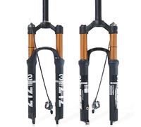 ZTZ [EU Stock] Fourche Avant en Alliage de magnésium - Fourche Avant - Amortisseur - Accessoire de vélo, Romote Lock Out, 27.5