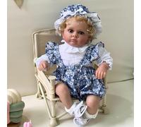 ZTZHYZR 24 Pouces 60 cm Reborn Poupée Fille Poupée Reborn Nouveau-Né Poupées Bébé Corps en Tissu Doux Poupées, poupée réaliste Faite à la Main pour Les Enfants de 3 Ans et Plus Garçon Fille Jouet
