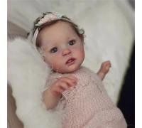 ZTZHYZR Poupée Reborn Fille 19 Pouces 48 cm Poupée Reborn Réaliste Lifelike Mignon Nouveau-né Corps en Tissu Doux bébé Reborn, Ressemblent À De Vrais Fille Jouet Cadeau d'anniversaire de Noël