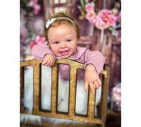 ZTZHYZR Poupée Reborn Fille 20 Pouces 50 cm Corps en Tissu Souple Poupee Reborn réalistes pour Nouveau-né, Bebe Reborn Fille pour Filles et Garçons 3+ avec Tétine et Biberon