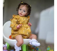 ZTZHYZR Poupée Reborn Fille 20 Pouces 60cm Poupées Réincarnées Réalistes Reborn Baby Fille Dolls Simulation Nouveau-Né Bebe Reborn avec Accessoires de poupées pour Enfants de 3 Ans et Plus