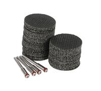 ZTZTZ Disques de coupe for métaux, kit de 54 mini disques de coupe, lame de scie en acier rapide, disque de coupe diamanté de 32 mm + 4 mandrins rotatifs for outil rotatif