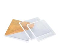 ZTZTZ Panneau Acrylique Rond Transparent, Supports acryliques, Panneau Acrylique, présentoir adapté aux Outils de modélisation, Largeur 30 cm, épaisseur 1 mm, 4 pièces (Longueur : 35 cm)(Length:45cm)