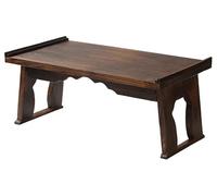 ZTZTZ Table Basse, Table d'appoint Rustique Pliable, Vintage Japonaise Style Tatami, de thé Zen(80 * 44 * 34cm)