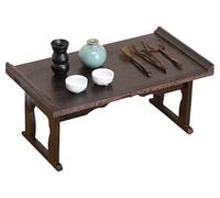 ZTZTZ Table Basse, Tables d'appoint, Table à thé Japonaise rétro, Tatami, de Pique-Nique Pliable, Zen(60 * 34 * 27cm)