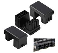 Zuahaly Adaptateur d’Alimentation GPU VGA PCIe 8 Broches U-Turn 180 degrés, Connecteur de Carte Graphique pour PC de Bureau - 3 pièces - Solution Flexible pour Espace limité, Installation et