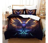 ZUAKLEVCV Impression 3D Housse De Couette Résistant Le Phoenix À La DécoloSourision Housse Couette Haute Qualité 3 Pièces avec Taies d'oreiller Literie pour Garçons Adultes King（220x240cm）