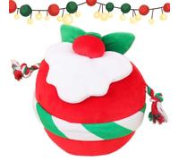 Zuasdvnk Animaux en peluche de Noël, Peluche de Noël | Animaux en peluche de Noël, peluche de Père Noël | Jolie peluche en forme de renne, fruit du Père Noël, bâton de sucre,