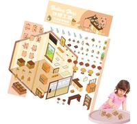 Zuasdvnk Autocollants Capybara, autocollants scène - Sticker maison pour Capibara, décoration de livres de dessins animés, décalcomanies drôles, accessoires réutilisables pour journal de salle