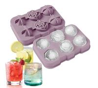 Zuasdvnk Bac à glaçons en silicone, bacs à glaçons en silicone pour congélateur,Moule à bonbons multifonctionnel - Moules à glaçons avec couvercle,