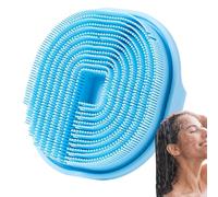 Zuasdvnk Bain de silicone exfoliant, gommage en silicone | Brosses de bain antidérapantes en silicone | Pinceau de douche ergonomique multifonction pour le bain à la maison