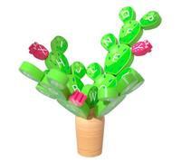 Zuasdvnk BALIG Cactus - Jeu d'empilage - Équilibre d'empilage - Puzzle avec design alphabet - Construire un ensemble d'activités éducatives amusantes - Branches pour filles