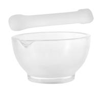 Zuasdvnk Bol à moudre, Bol à moudre des herbes | Bol avec piédestal en verre, pour tiges de broyage, bol de hachoir à herbes pour guacamole, herbes, ail,