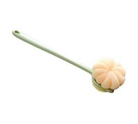 Zuasdvnk Brosse de douche avec manche long, éponge de dos pour douche,Exfoliant corps gommeur pour le dos - Brosse longue poignée, brosse double face avec poils et éponge pour