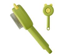 Zuasdvnk Brosse de toilettage pour chiens qui perdent des poils, brosse pour animaux de compagnie - Brosse pour épilation pour chiot | Brosse pour chat pour perdre des poils avec bouton