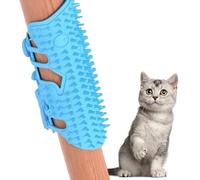 Zuasdvnk Brosse murale pour chat, peigne de massage d'angle pour chats - Grattoir de massage mural en silicone, peigne à chatouilles d'angle réglable pour le toilettage des poils