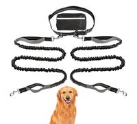 Zuasdvnk Câble d'ancrage pour chien - laisse réfléchissante résistante pour chiens lourds, câble robuste pour entraînement avec sac de rangement et longue durée pour tailles moyennes et grandes